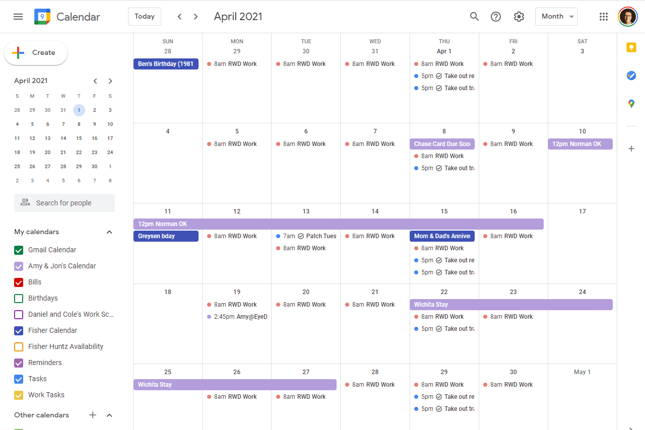 Customizable Calendar Views