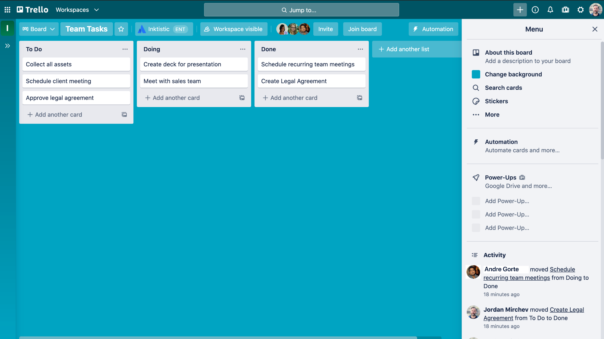 Lists Feature of Trello