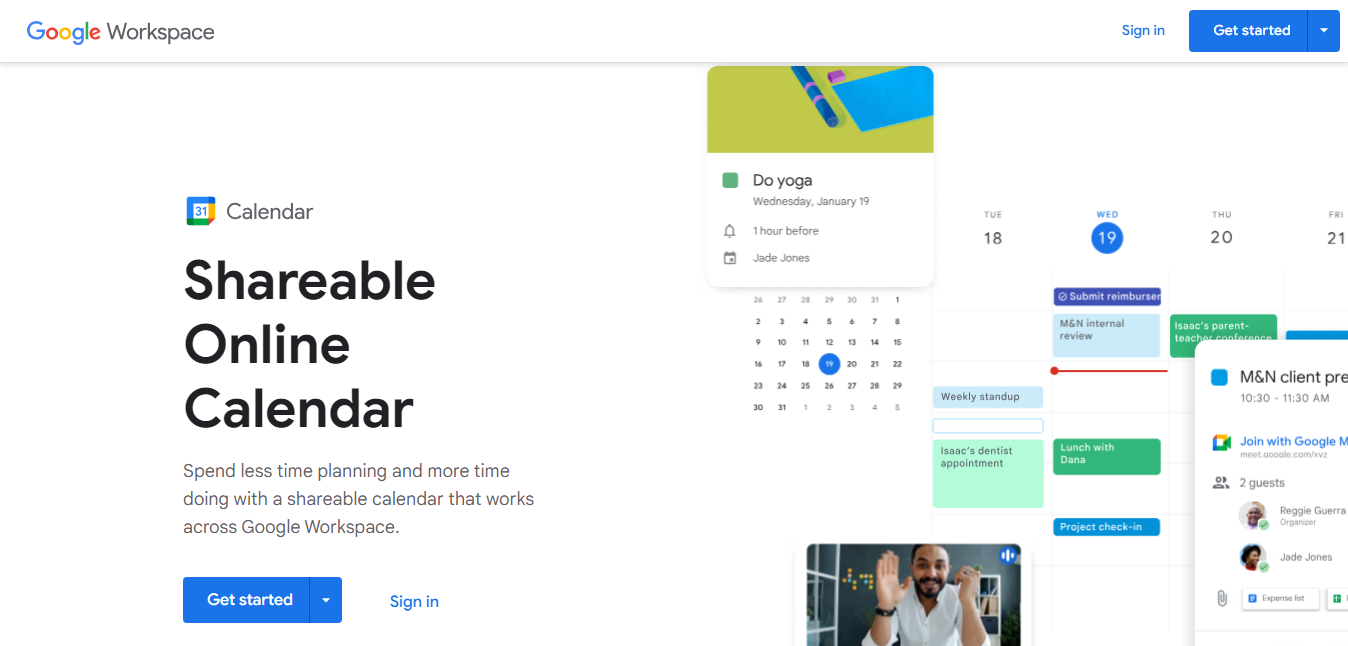 Calendar schedule for multiple time zones