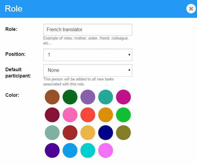 Roles can be assigned default participants Gif 6