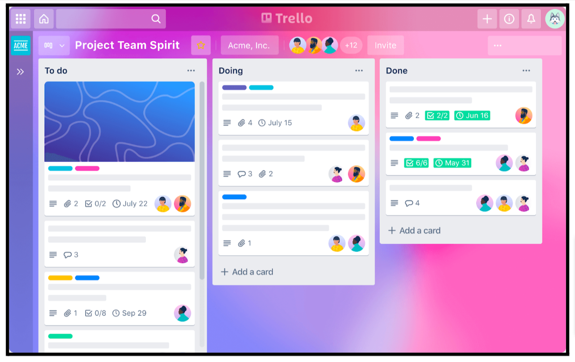 Kanban Board Style Task Management