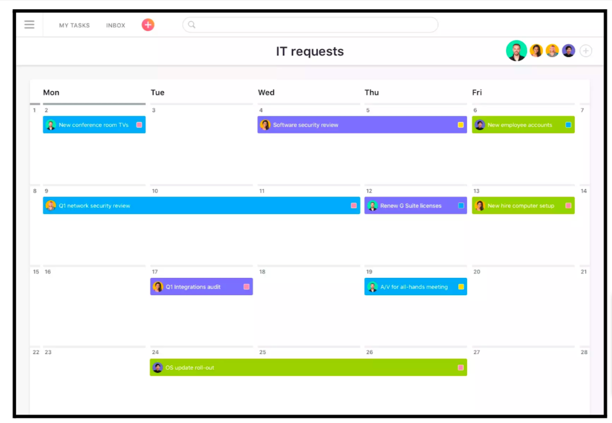 Project Timelines and Calendars