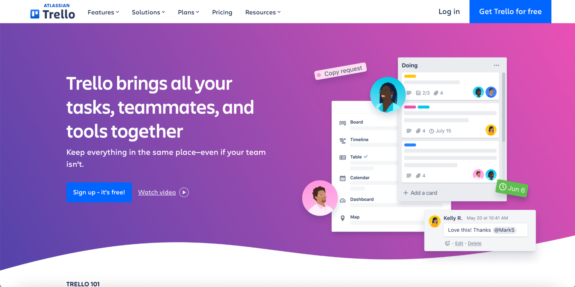 Trello design elements