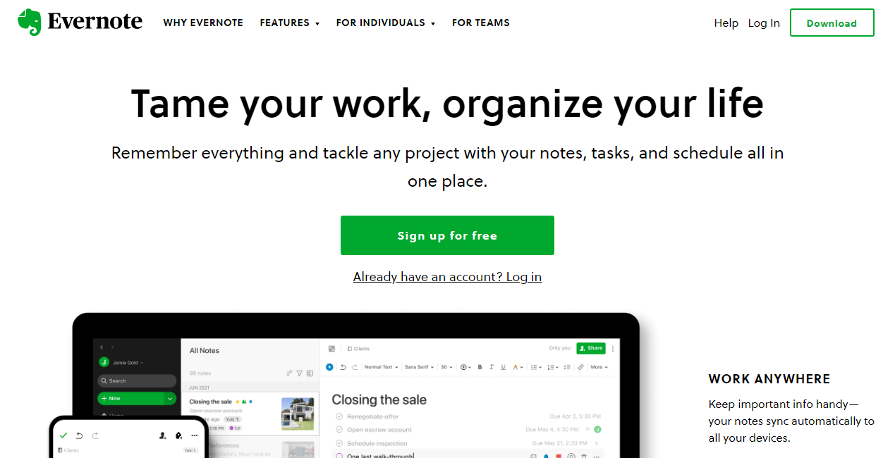 Evernote Digital Planner