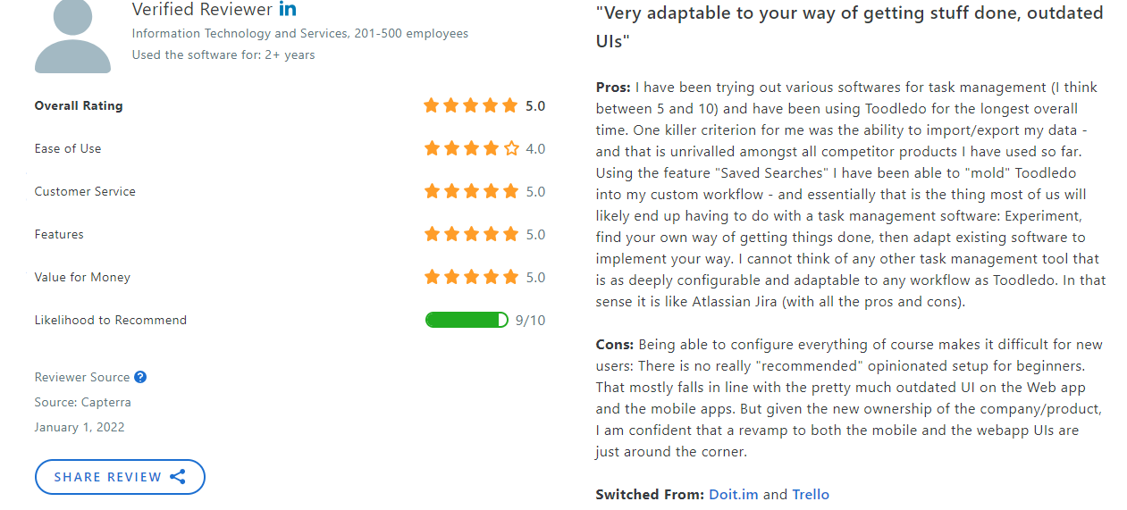 Toodledo testimonials1