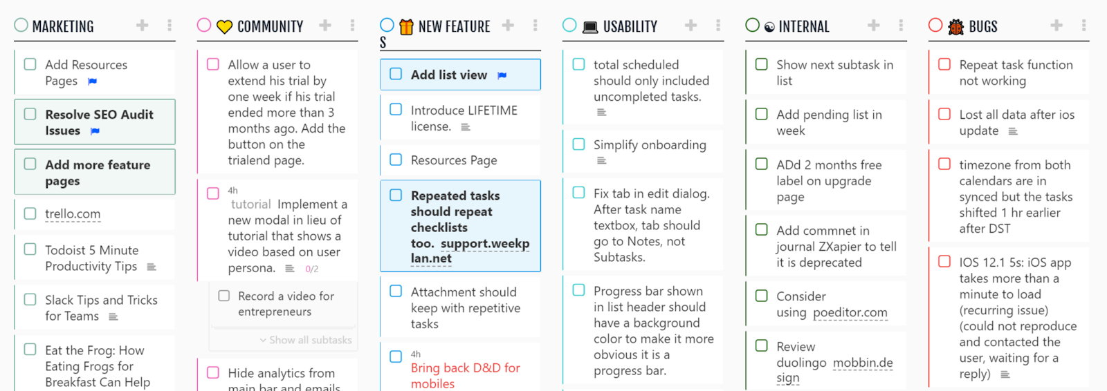 Features of Our Goal Planner App