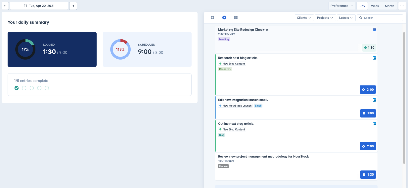 Time Blocking Planner