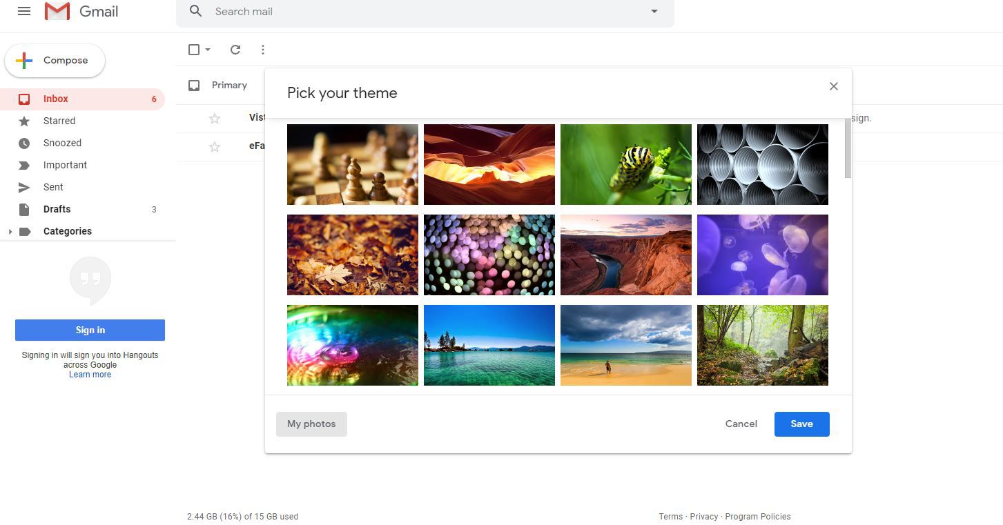 Customize Your Gmail Theme