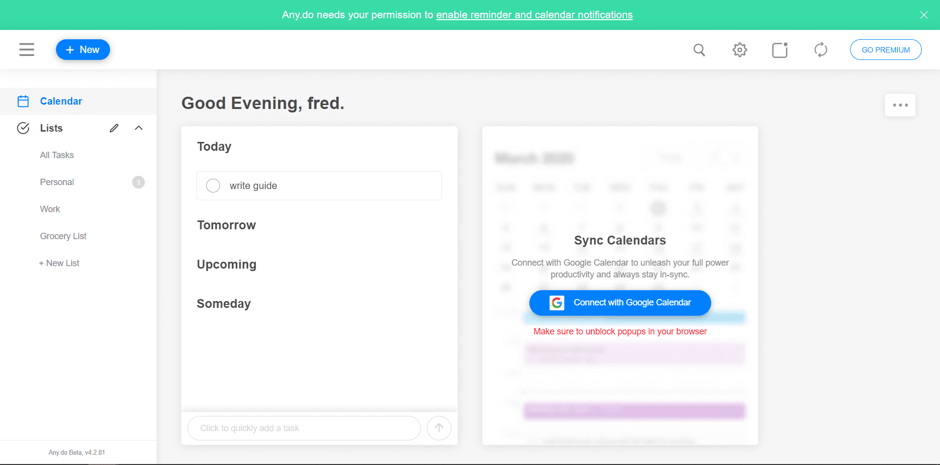 Focus Mode for Task Batching