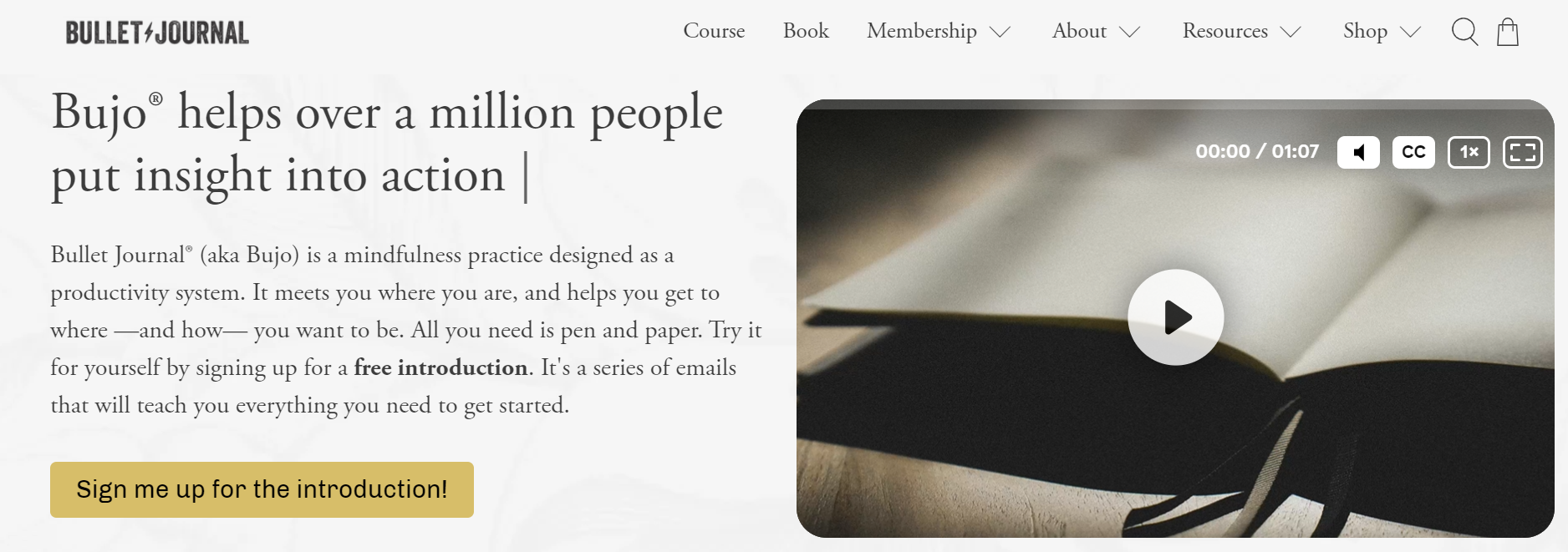 Bullet Journal (BuJo)