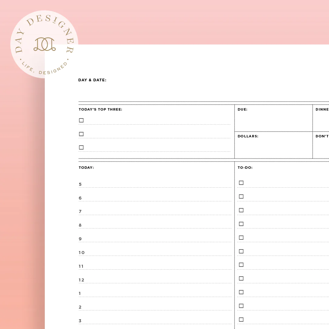 Daily Planning Pages