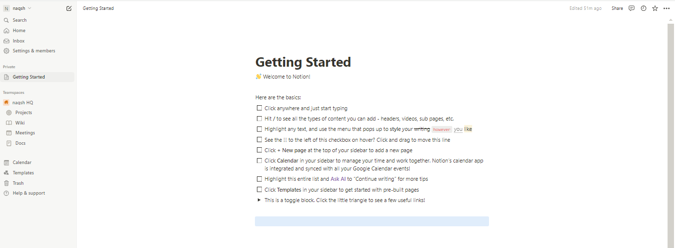 All In One Workspace In Notion Planner