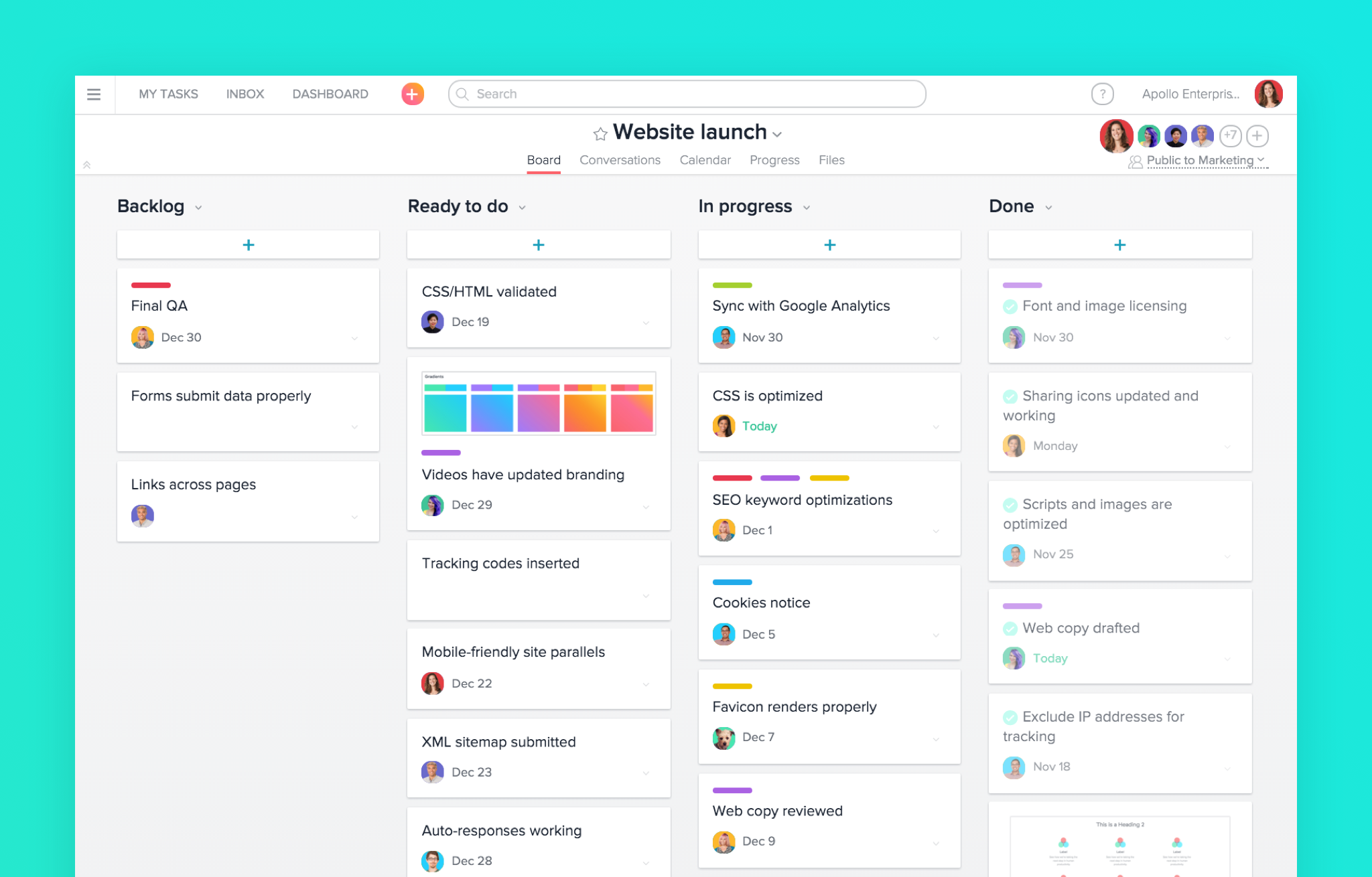 Asana Features Asana