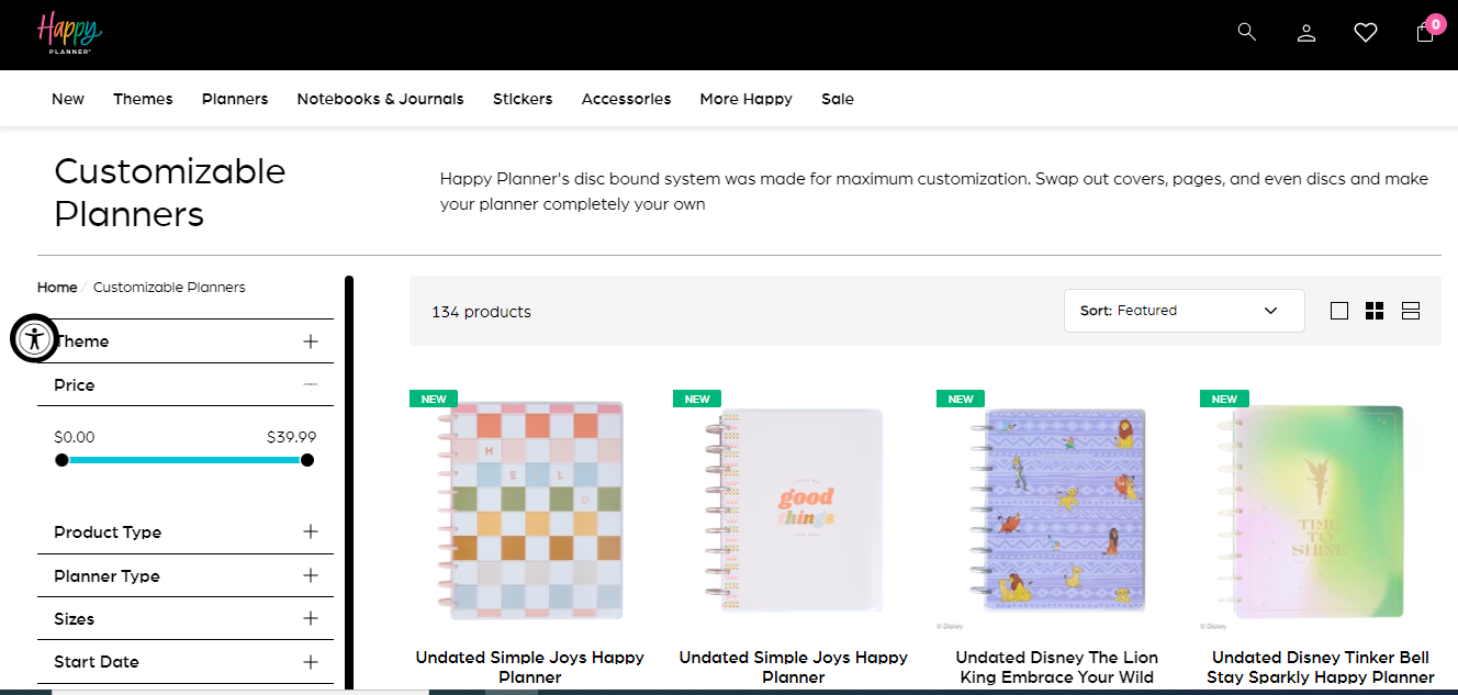 Customizable Creativity in Happy Planner