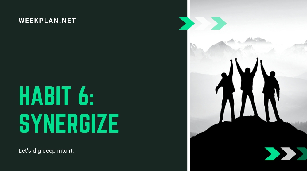 Habit 6 of Highly Effective People : Synergize