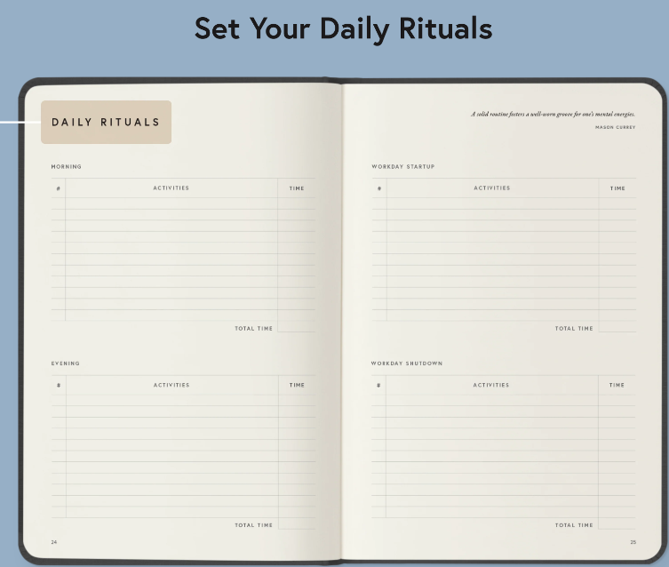Habit and Daily Rituals Tracking 
