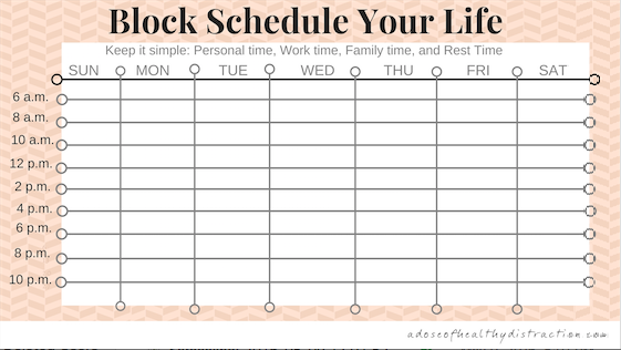 Schedule into Blocks