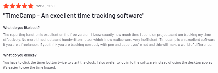 TimeCamp - Testimonials