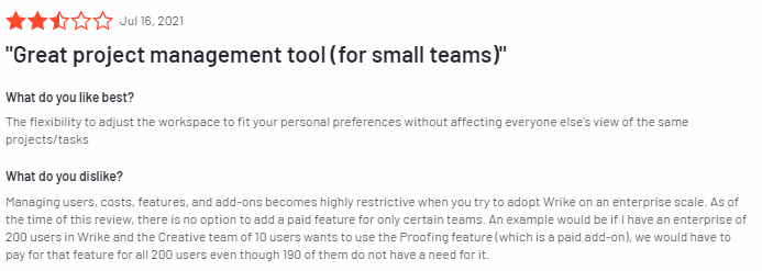 Customer Reviews - Wrike