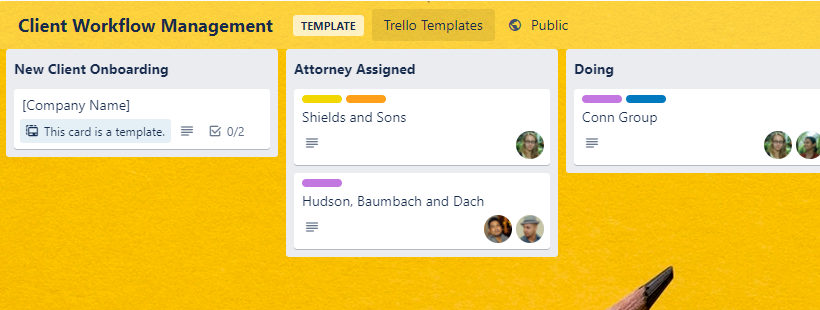 Client Management - Trello