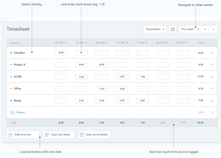  Clockify - Timesheet
