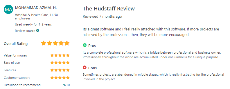 Hubstaff - Testimonials