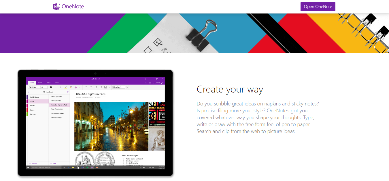 Microsoft OneNote- A Digital Planner