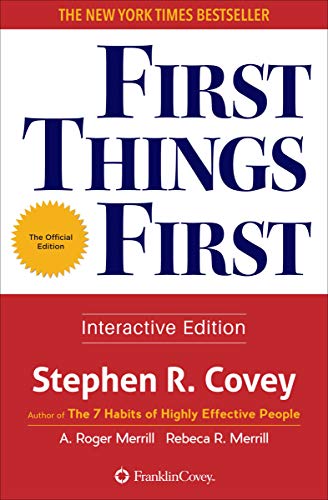 First Things First Stephen Covey books