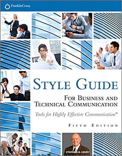 Style Guide for Business and Technical Communication Stephen Covey books