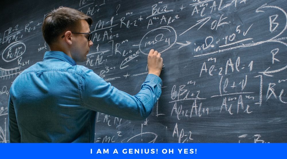 Genious Man Solving Problems