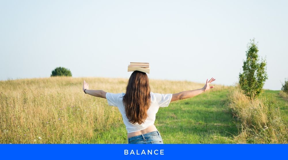 Effective Learning Girl Balancing Effective and smart learning