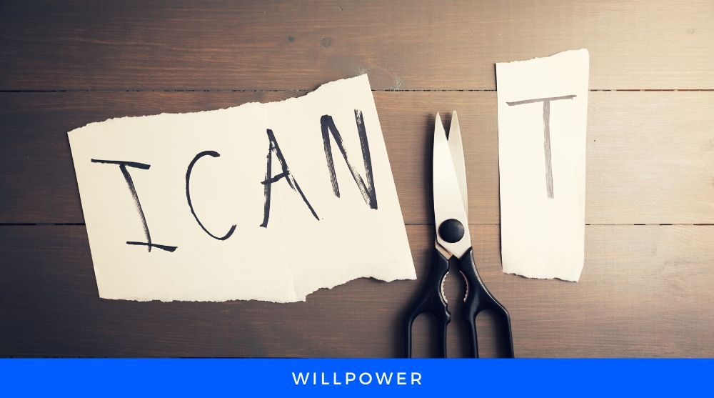 scissor cuting T from the word ICAN'T