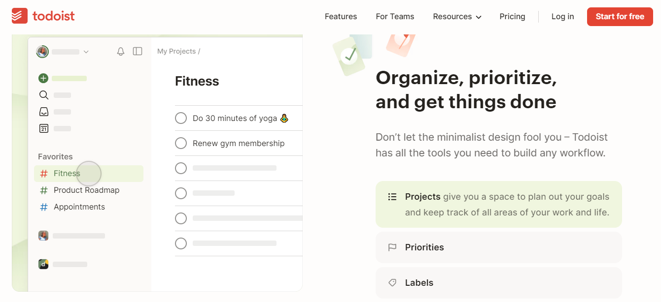 Priority Level Feature of Todoist