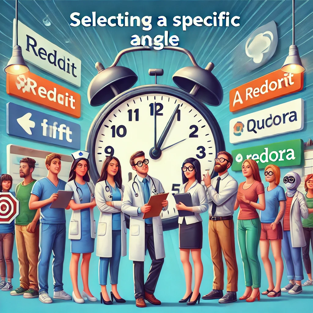 selecting a specific angle