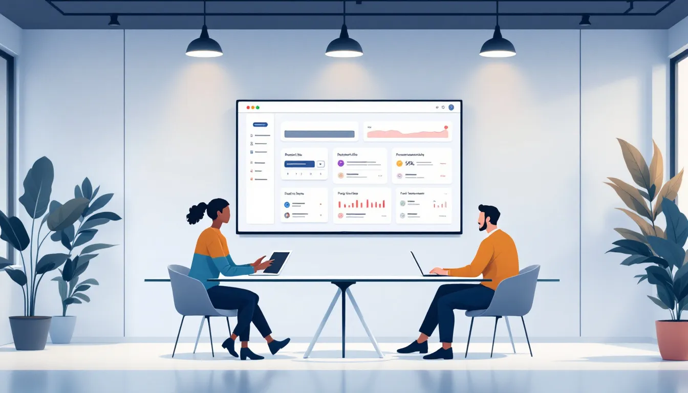 A team collaborating using a productivity tracker to boost their project management efficiency.