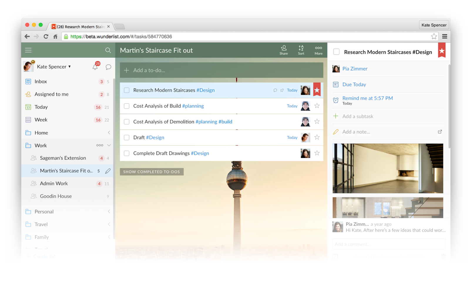 Wunderlist features Wunderlist